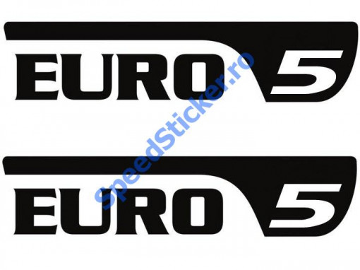 Set 2 buc Stickere Autocolante Euro 5 30 cm pentru Orice Marca