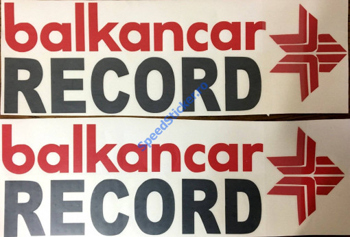 Set 2 buc Stickere Balkancar Record 60 cm