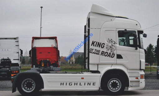 Set Stickere Scania Highline King of the Road