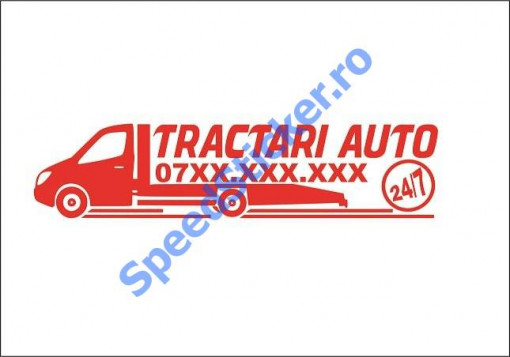 Sticker Autocolant Tractari Auto M1