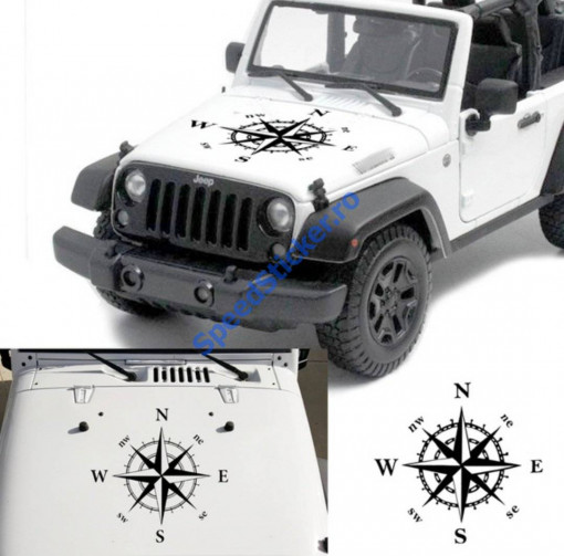 Sticker Off Road Stea busola Army 65 cm