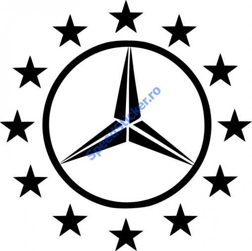 Sticker Sigla Mercedes Benz Stelute 50 cm