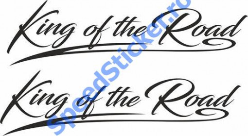 Set 2 buc Stickere King of the Road 60cm