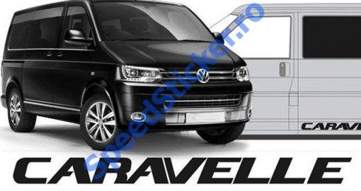 Set 2 buc stickere laterale Volkswagen Transporter Caravelle 100cm