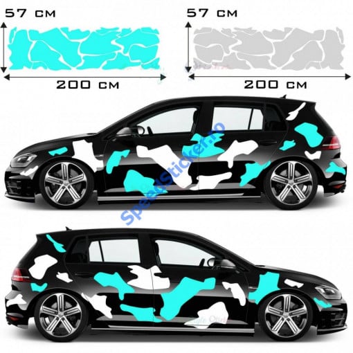 Set Stickere Camuflaj Clasic Mare S06