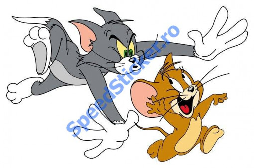 Sticker Auto Color Tom and Jerry 80 cm