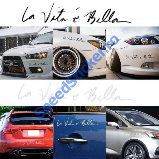 Sticker Auto La vita e bella