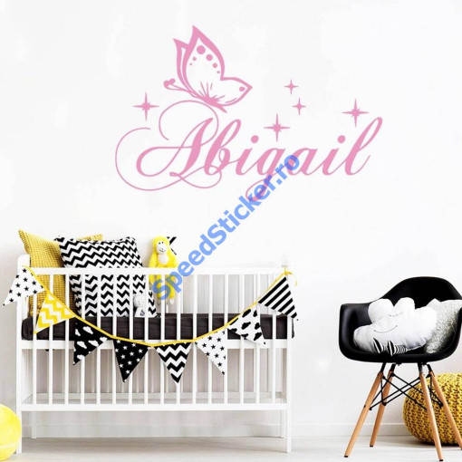 Sticker Perete Nume Copil 100cm