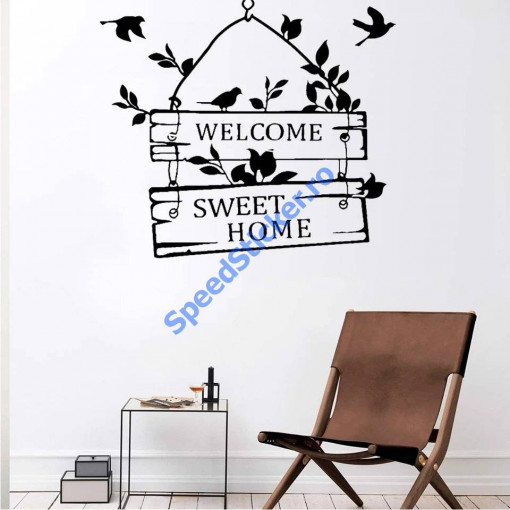 Sticker Perete Welcome Sweet Home 50cm