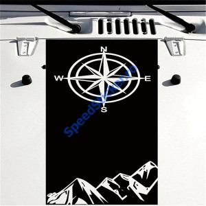 Sticker Auto capota Off Road Busola/Munti Universali