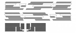 Pachet Stickere Auto Camuflaj Urban Geometric G11