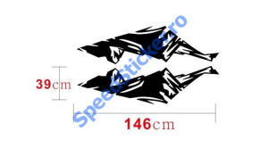 Set Stickere Auto Mountains