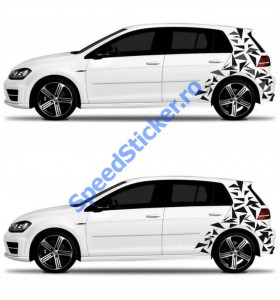 Set Stickere Camuflaj Triunghiuri S04