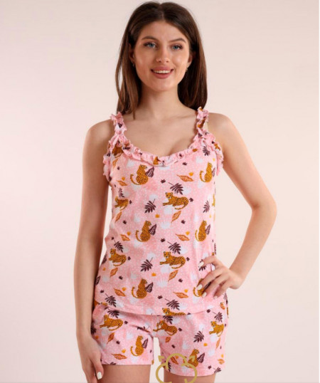 Pijama dama SAMO Collection, WPJ 36047RK Roz