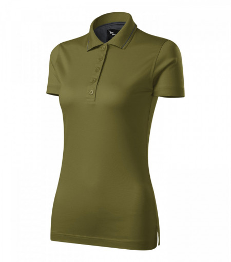 Tricou Dama Malfini Polo GRAND 269 Silver Grey & Avocado Green