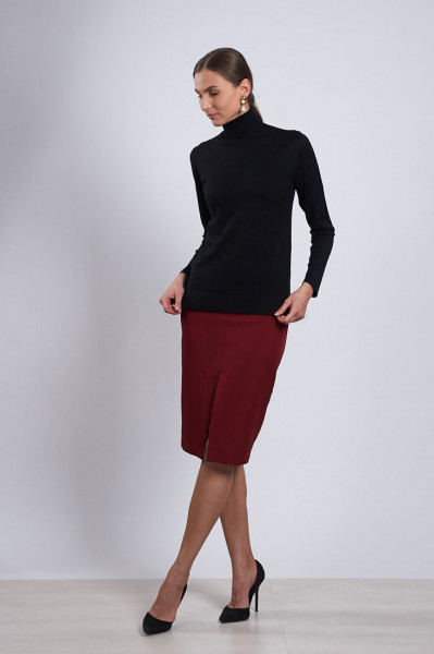 Hermina Pulover Dama Roll ML 132, Negru