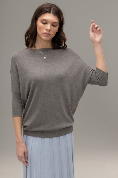 HERMINA Bluza dama Tricotata 151, Antracit