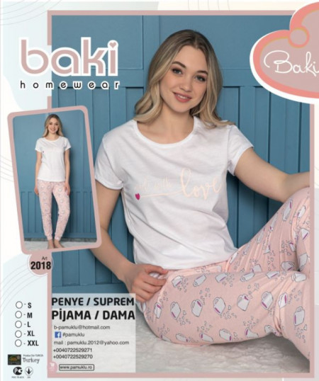 Pijama Dama Baki, Suprem, MS + PL
