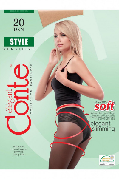 Ciorapi Dres dama Conte Modelator cu Chilot Dantelat STYLE 20 Den
