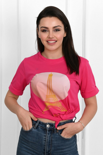 Tricou dama Sport Adrom 1490-23 EIFFEL, Fucsia