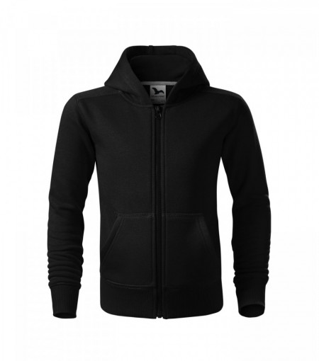 Hanorac Copii Malfini cu Gluga TRENDY ZIPPER 412 Negru
