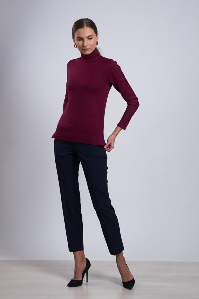 Hermina Pulover Dama Roll ML 132, Burgundy