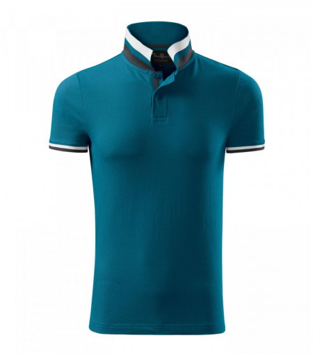 Tricou Barbati Malfini Polo Pique COLLAR UP 256 Albastru Petrol