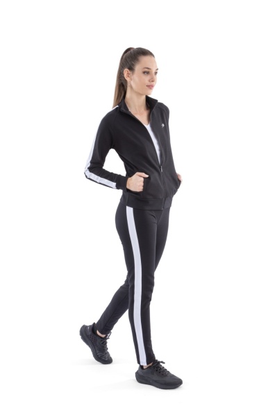 Com.2048 Negru, Trening Dama KNOX, Slim Fit, Insertie laterala