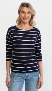 B.2250 NAVY-ALB, Bluza Dama Knox croi T