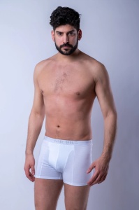 Boxer barbati Mr Big, Model 201 Alb, PLUS SIZE - Img 2