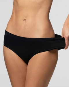 Chilot din microfibra Pompea, Seamless, CULOTTE Negru