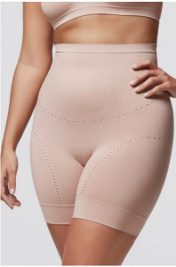 Chiloti modelatori POMPEA, cu Picior, din microfibra, GUIANA Comfort Size - Skin-Nude
