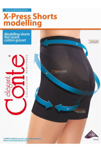 Conte Elegant, Chilot Modelator cu Efect Push-Up, X-PRESS Shorts 20 den