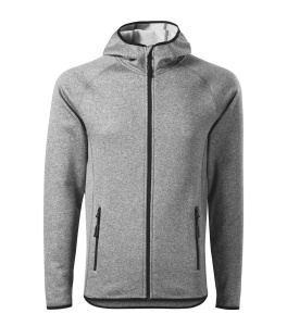 Hanorac Barbati Malfini, Micro-Fleece, Cu Gluga, DIRECT 417 Gri Deschis - Img 5