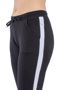 P.2269 Negru & Alb, Pantaloni Trening Dama KNOX, Tipar Conic - Img 6