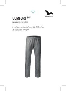 Pantaloni Trening Barbati MALFINI, Tipat Clasic, COMFORT 607 Gri Deschis - Img 3