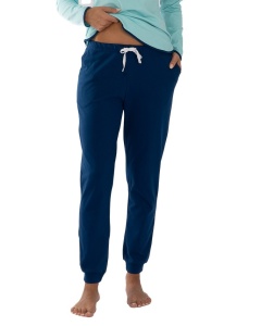 Pij.2236 AQUA BLUE, Pijama Damă Knox, cu Mansete - Img 2