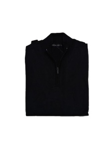 Pulover Barbati Tony Montana, Guler Inalt cu Fermoar, Negru - Img 2