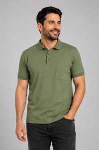 T.4511 Kaki, Tricou Knox Polo Pique Clasic cu Buzunar