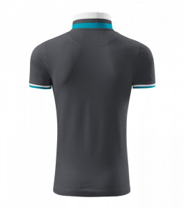 Tricou Barbati Malfini Polo Pique COLLAR UP 256 Antracit deschis - Img 2