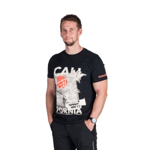 Tricou Barbati Northfinder, din Bumbac Organic, JANNICK TR-5014SP NEGRU