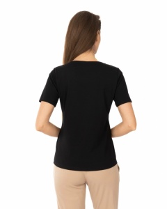 Tricou Dama KNOX, cu Dantela, T.2978 NEGRU - Img 2