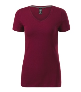 Tricou Dama Malfini ACTION V-Neck 701 Bordo-Garmet - Img 3