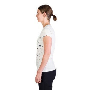 Tricou Dama NORTHFINDER, din Bumbac Organic, JUDIT TR-4955OR ALB - Img 4