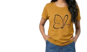 Tricou Dama TOROBISI TRICOTEX, cu Imprimeu, 1019 MUSTAR