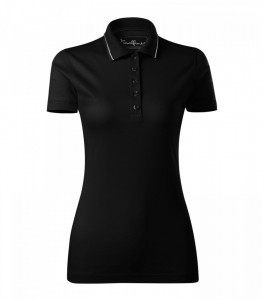 Tricou Polo Dama Malfini, din Bumbac Mercerizat, GRAND 269 Negru
