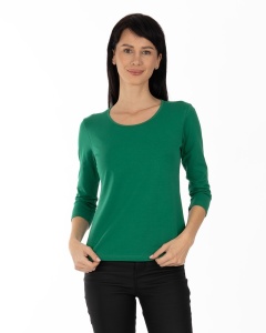 B.2400 Verde, Bluza dama Knox, Maneca 3/4