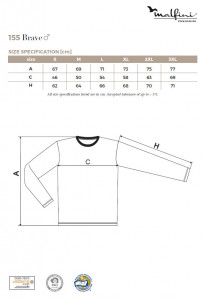 Bluza Barbati Malfini BRAVE 155 Antracit - Img 2