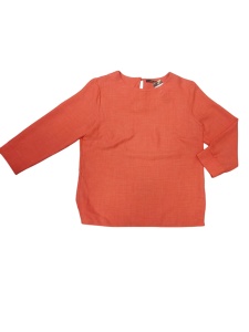 Bluza dama ANESIA, UNI cu Maneca 3/4, FLORINA Coral - Img 2