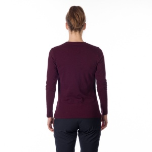 Bluza dama Sport Northfinder, din Bumbac cu Imprimeu, TR-4942OR Bordo Melange - Img 2